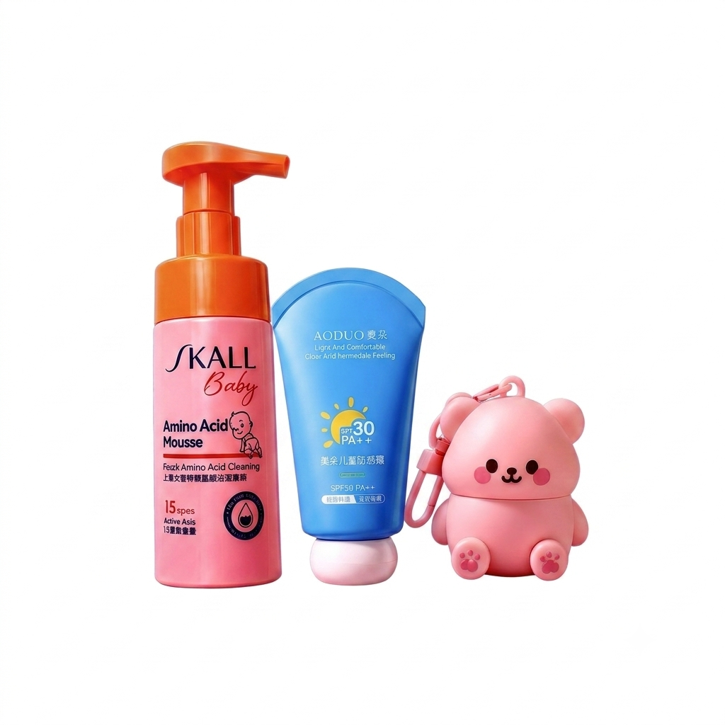 Facewash+Sunscreen+Lip Balm Combo